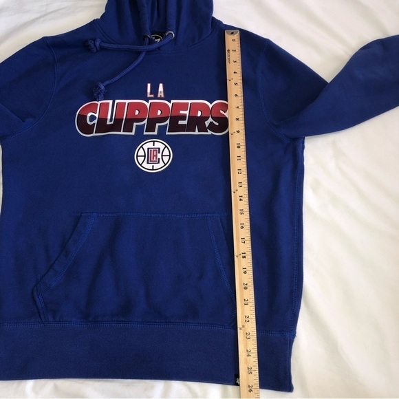 47 Brand LA Clippers Hoodie Sweatshirt Mens Medium Pullover Pocket Long Sleeve - Picture 6 of 7